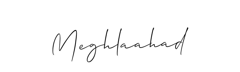 if you are searching for the best signature style for your name Meghlaahad. so please give up your signature search. here we have designed multiple signature styles  using Allison_Script. Meghlaahad signature style 2 images and pictures png