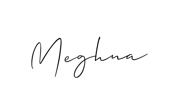 It looks lik you need a new signature style for name Meghna. Design unique handwritten (Allison_Script) signature with our free signature maker in just a few clicks. Meghna signature style 2 images and pictures png