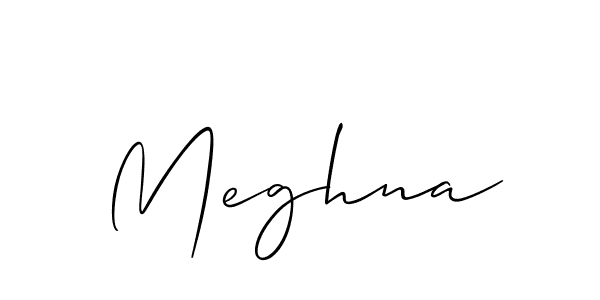 It looks lik you need a new signature style for name Meghna. Design unique handwritten (Allison_Script) signature with our free signature maker in just a few clicks. Meghna signature style 2 images and pictures png