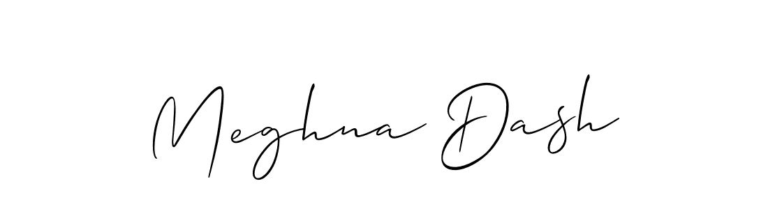 Design your own signature with our free online signature maker. With this signature software, you can create a handwritten (Allison_Script) signature for name Meghna Dash. Meghna Dash signature style 2 images and pictures png