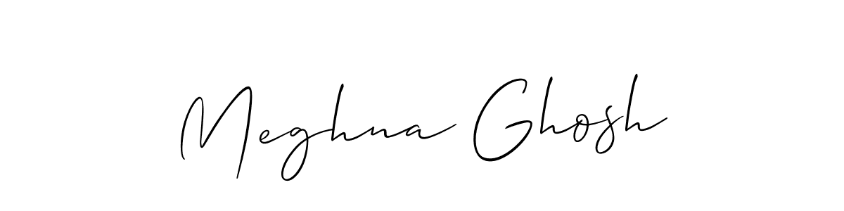 It looks lik you need a new signature style for name Meghna Ghosh. Design unique handwritten (Allison_Script) signature with our free signature maker in just a few clicks. Meghna Ghosh signature style 2 images and pictures png