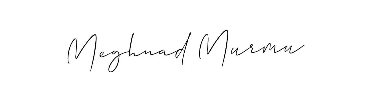 if you are searching for the best signature style for your name Meghnad Murmu. so please give up your signature search. here we have designed multiple signature styles  using Allison_Script. Meghnad Murmu signature style 2 images and pictures png