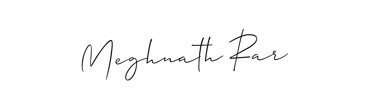 Similarly Allison_Script is the best handwritten signature design. Signature creator online .You can use it as an online autograph creator for name Meghnath Rar. Meghnath Rar signature style 2 images and pictures png
