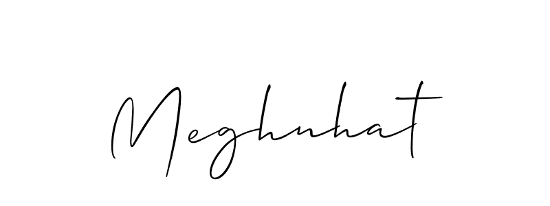 Design your own signature with our free online signature maker. With this signature software, you can create a handwritten (Allison_Script) signature for name Meghnhat. Meghnhat signature style 2 images and pictures png