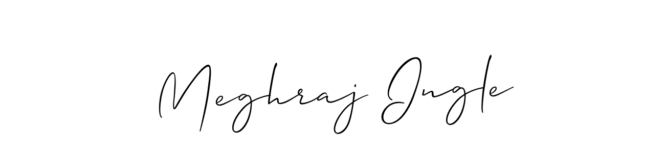 How to Draw Meghraj Ingle signature style? Allison_Script is a latest design signature styles for name Meghraj Ingle. Meghraj Ingle signature style 2 images and pictures png