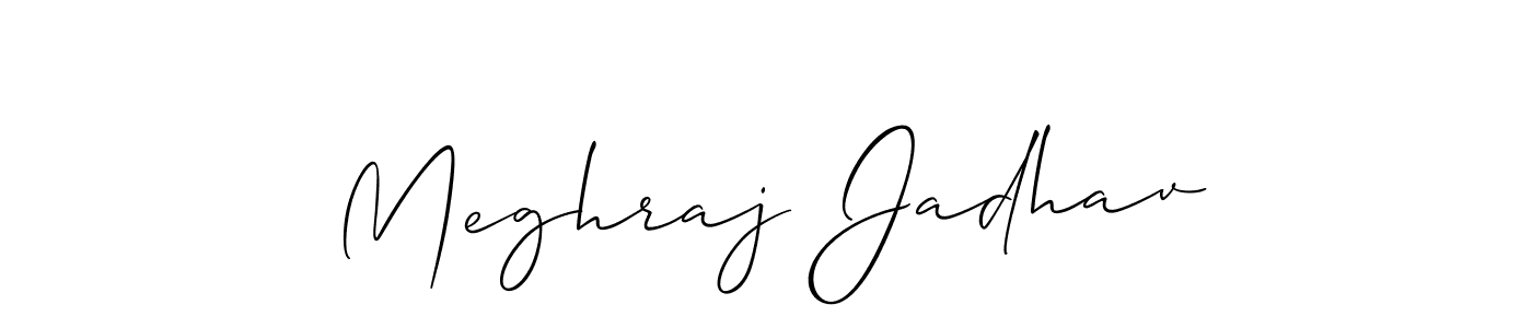 Make a short Meghraj Jadhav signature style. Manage your documents anywhere anytime using Allison_Script. Create and add eSignatures, submit forms, share and send files easily. Meghraj Jadhav signature style 2 images and pictures png