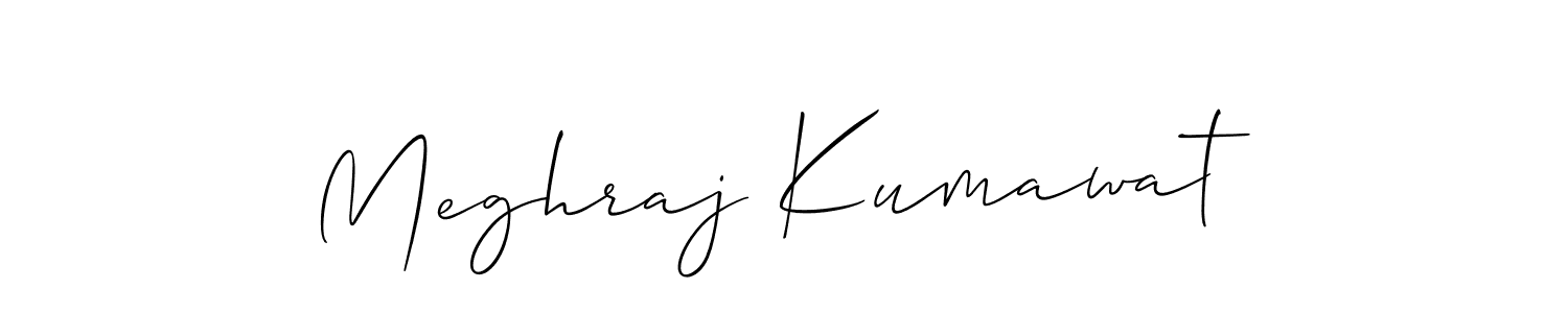 Also we have Meghraj Kumawat name is the best signature style. Create professional handwritten signature collection using Allison_Script autograph style. Meghraj Kumawat signature style 2 images and pictures png