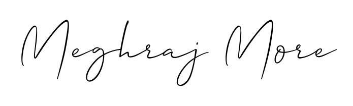 How to make Meghraj More name signature. Use Allison_Script style for creating short signs online. This is the latest handwritten sign. Meghraj More signature style 2 images and pictures png