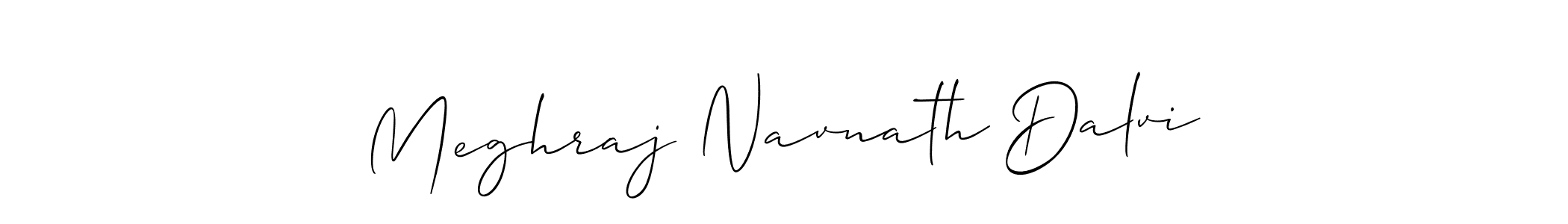 Create a beautiful signature design for name Meghraj Navnath Dalvi. With this signature (Allison_Script) fonts, you can make a handwritten signature for free. Meghraj Navnath Dalvi signature style 2 images and pictures png