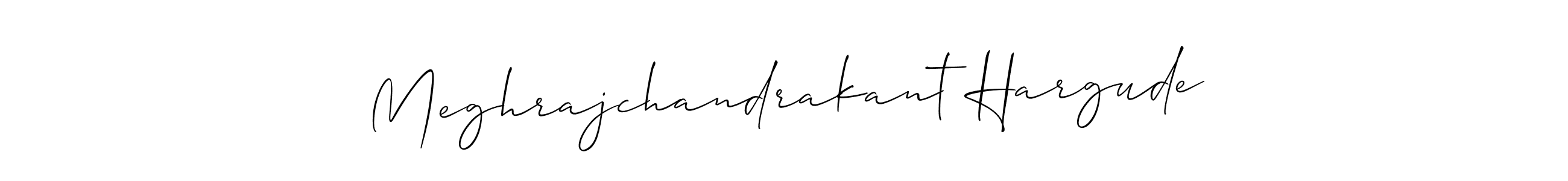 See photos of Meghrajchandrakant Hargude official signature by Spectra . Check more albums & portfolios. Read reviews & check more about Allison_Script font. Meghrajchandrakant Hargude signature style 2 images and pictures png