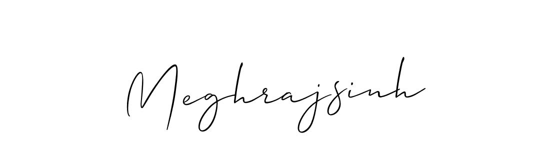 Make a beautiful signature design for name Meghrajsinh. With this signature (Allison_Script) style, you can create a handwritten signature for free. Meghrajsinh signature style 2 images and pictures png