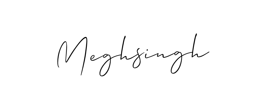 Also we have Meghsingh name is the best signature style. Create professional handwritten signature collection using Allison_Script autograph style. Meghsingh signature style 2 images and pictures png