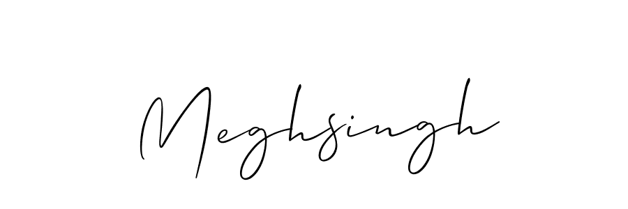 Allison_Script is a professional signature style that is perfect for those who want to add a touch of class to their signature. It is also a great choice for those who want to make their signature more unique. Get Meghsingh name to fancy signature for free. Meghsingh signature style 2 images and pictures png
