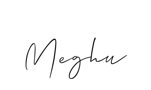 The best way (Allison_Script) to make a short signature is to pick only two or three words in your name. The name Meghu include a total of six letters. For converting this name. Meghu signature style 2 images and pictures png