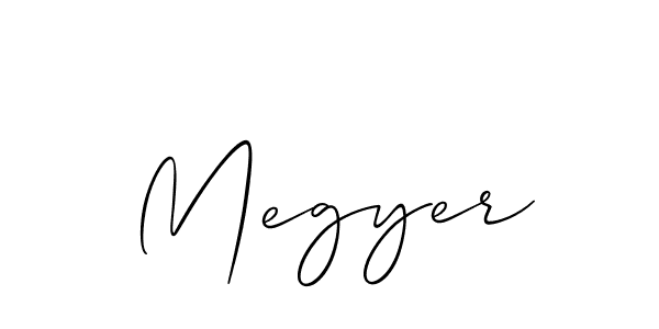 It looks lik you need a new signature style for name Megyer. Design unique handwritten (Allison_Script) signature with our free signature maker in just a few clicks. Megyer signature style 2 images and pictures png