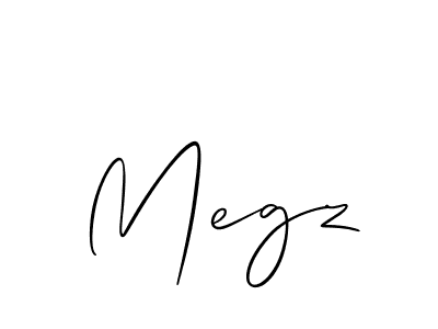 How to make Megz name signature. Use Allison_Script style for creating short signs online. This is the latest handwritten sign. Megz signature style 2 images and pictures png