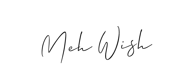 Once you've used our free online signature maker to create your best signature Allison_Script style, it's time to enjoy all of the benefits that Meh Wish name signing documents. Meh Wish signature style 2 images and pictures png