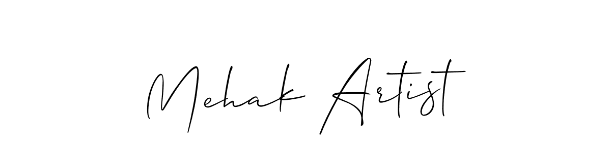 How to make Mehak Artist name signature. Use Allison_Script style for creating short signs online. This is the latest handwritten sign. Mehak Artist signature style 2 images and pictures png