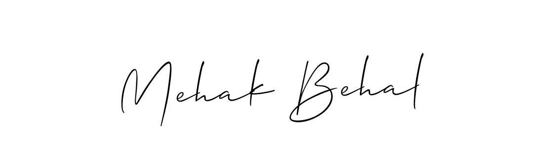 Best and Professional Signature Style for Mehak Behal. Allison_Script Best Signature Style Collection. Mehak Behal signature style 2 images and pictures png