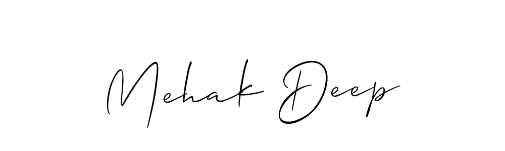 How to make Mehak Deep name signature. Use Allison_Script style for creating short signs online. This is the latest handwritten sign. Mehak Deep signature style 2 images and pictures png