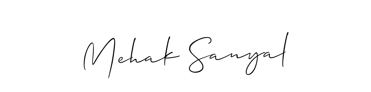 See photos of Mehak Sanyal official signature by Spectra . Check more albums & portfolios. Read reviews & check more about Allison_Script font. Mehak Sanyal signature style 2 images and pictures png