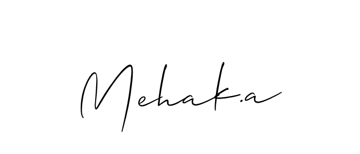 Make a short Mehak.a signature style. Manage your documents anywhere anytime using Allison_Script. Create and add eSignatures, submit forms, share and send files easily. Mehak.a signature style 2 images and pictures png