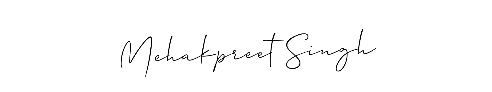 if you are searching for the best signature style for your name Mehakpreet Singh. so please give up your signature search. here we have designed multiple signature styles  using Allison_Script. Mehakpreet Singh signature style 2 images and pictures png