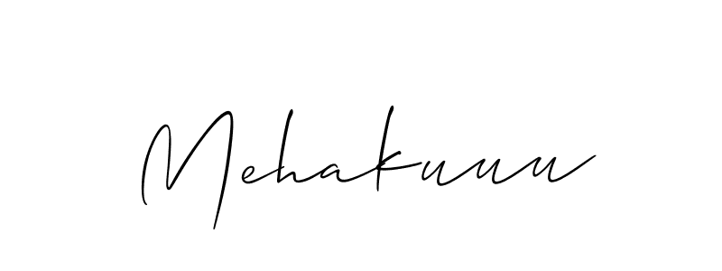 Make a short Mehakuuu signature style. Manage your documents anywhere anytime using Allison_Script. Create and add eSignatures, submit forms, share and send files easily. Mehakuuu signature style 2 images and pictures png