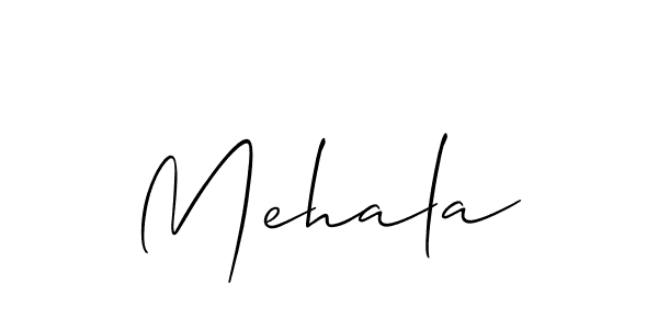 Make a beautiful signature design for name Mehala. With this signature (Allison_Script) style, you can create a handwritten signature for free. Mehala signature style 2 images and pictures png