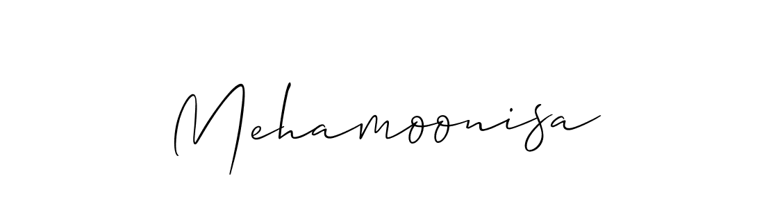 Mehamoonisa stylish signature style. Best Handwritten Sign (Allison_Script) for my name. Handwritten Signature Collection Ideas for my name Mehamoonisa. Mehamoonisa signature style 2 images and pictures png