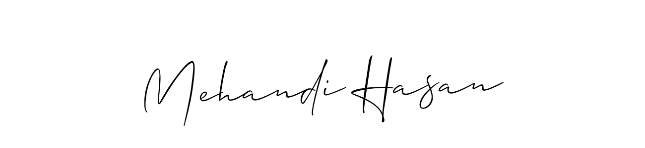 if you are searching for the best signature style for your name Mehandi Hasan. so please give up your signature search. here we have designed multiple signature styles  using Allison_Script. Mehandi Hasan signature style 2 images and pictures png