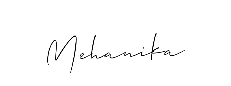 Similarly Allison_Script is the best handwritten signature design. Signature creator online .You can use it as an online autograph creator for name Mehanika. Mehanika signature style 2 images and pictures png