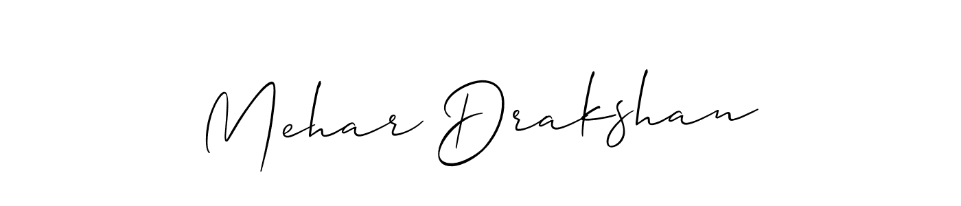 You can use this online signature creator to create a handwritten signature for the name Mehar Drakshan. This is the best online autograph maker. Mehar Drakshan signature style 2 images and pictures png