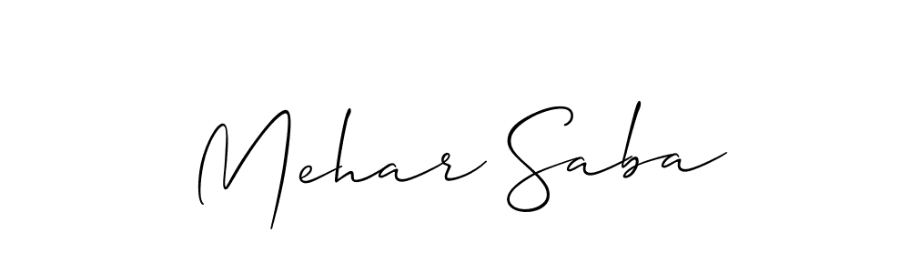 See photos of Mehar Saba official signature by Spectra . Check more albums & portfolios. Read reviews & check more about Allison_Script font. Mehar Saba signature style 2 images and pictures png