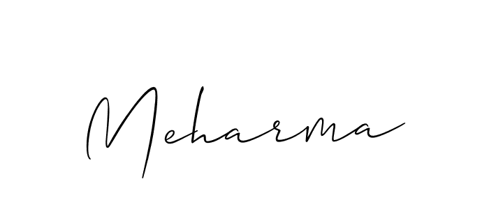 How to Draw Meharma signature style? Allison_Script is a latest design signature styles for name Meharma. Meharma signature style 2 images and pictures png