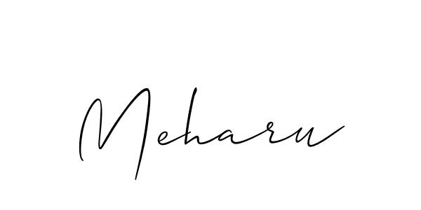 Best and Professional Signature Style for Meharu. Allison_Script Best Signature Style Collection. Meharu signature style 2 images and pictures png