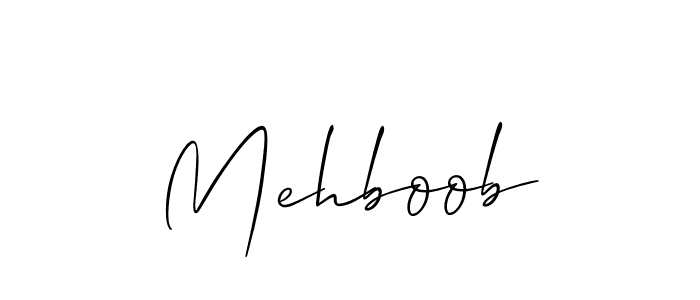 Design your own signature with our free online signature maker. With this signature software, you can create a handwritten (Allison_Script) signature for name Mehboob. Mehboob signature style 2 images and pictures png