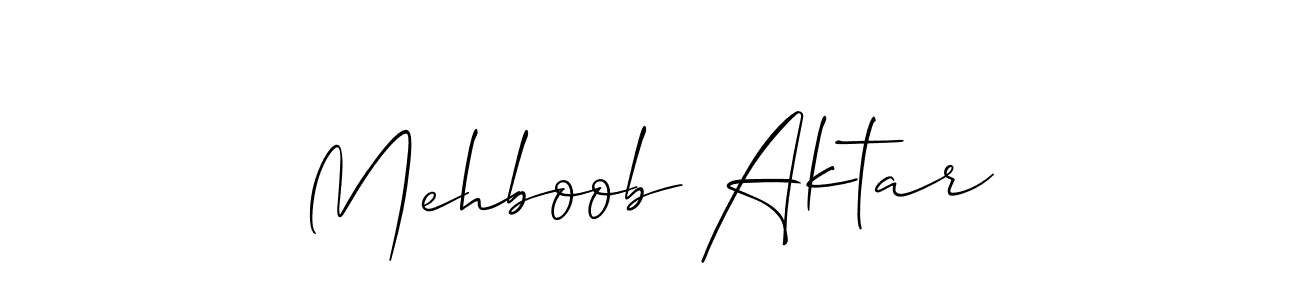 The best way (Allison_Script) to make a short signature is to pick only two or three words in your name. The name Mehboob Aktar include a total of six letters. For converting this name. Mehboob Aktar signature style 2 images and pictures png