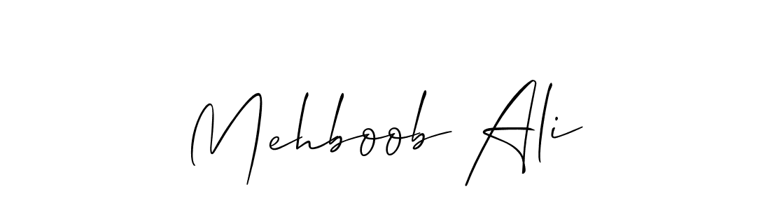 Allison_Script is a professional signature style that is perfect for those who want to add a touch of class to their signature. It is also a great choice for those who want to make their signature more unique. Get Mehboob Ali name to fancy signature for free. Mehboob Ali signature style 2 images and pictures png
