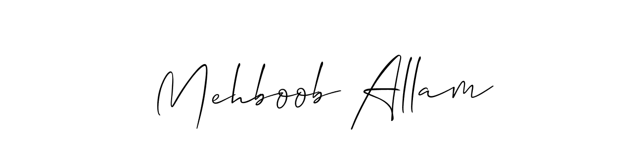 Mehboob Allam stylish signature style. Best Handwritten Sign (Allison_Script) for my name. Handwritten Signature Collection Ideas for my name Mehboob Allam. Mehboob Allam signature style 2 images and pictures png