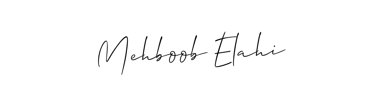 How to make Mehboob Elahi signature? Allison_Script is a professional autograph style. Create handwritten signature for Mehboob Elahi name. Mehboob Elahi signature style 2 images and pictures png