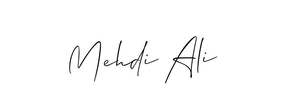 Design your own signature with our free online signature maker. With this signature software, you can create a handwritten (Allison_Script) signature for name Mehdi Ali. Mehdi Ali signature style 2 images and pictures png