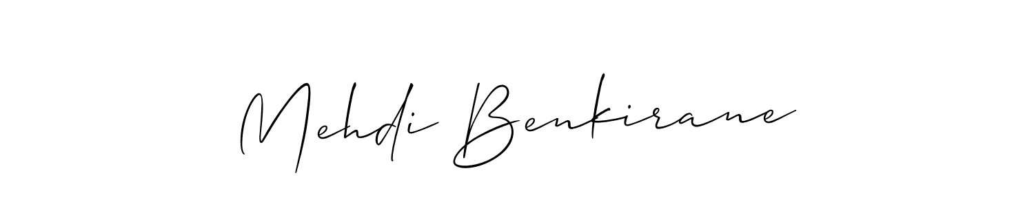 Design your own signature with our free online signature maker. With this signature software, you can create a handwritten (Allison_Script) signature for name Mehdi Benkirane. Mehdi Benkirane signature style 2 images and pictures png
