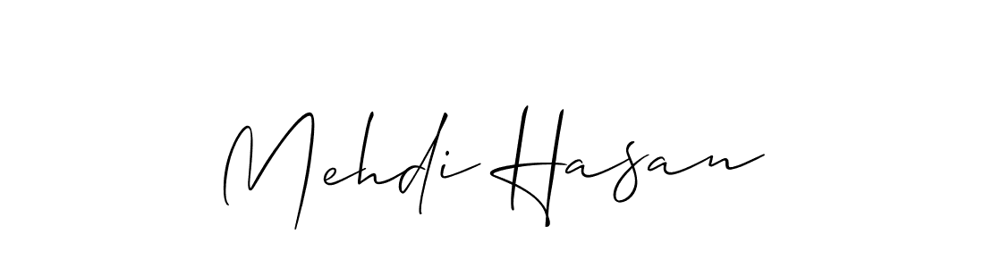 The best way (Allison_Script) to make a short signature is to pick only two or three words in your name. The name Mehdi Hasan include a total of six letters. For converting this name. Mehdi Hasan signature style 2 images and pictures png