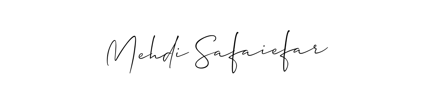 The best way (Allison_Script) to make a short signature is to pick only two or three words in your name. The name Mehdi Safaiefar include a total of six letters. For converting this name. Mehdi Safaiefar signature style 2 images and pictures png