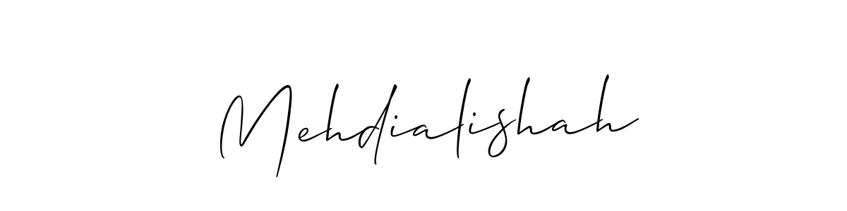 The best way (Allison_Script) to make a short signature is to pick only two or three words in your name. The name Mehdialishah include a total of six letters. For converting this name. Mehdialishah signature style 2 images and pictures png