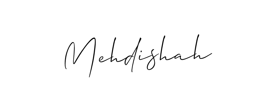 Make a beautiful signature design for name Mehdishah. With this signature (Allison_Script) style, you can create a handwritten signature for free. Mehdishah signature style 2 images and pictures png