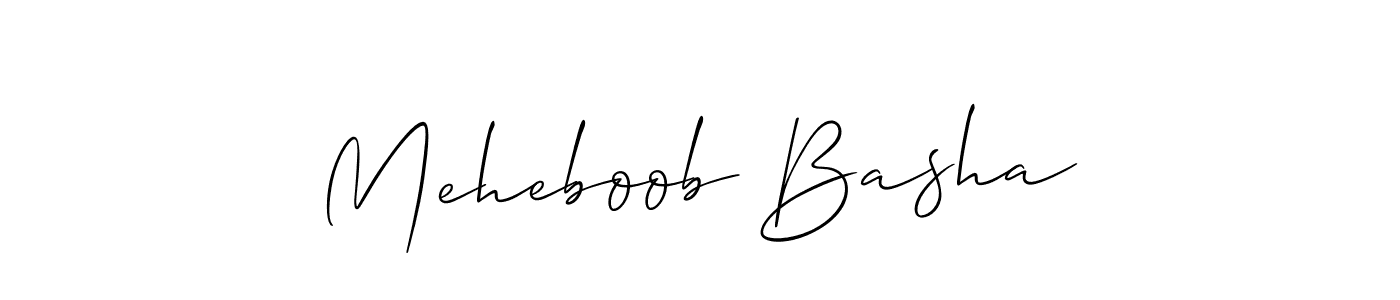 if you are searching for the best signature style for your name Meheboob Basha. so please give up your signature search. here we have designed multiple signature styles  using Allison_Script. Meheboob Basha signature style 2 images and pictures png