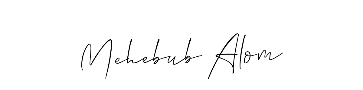 Best and Professional Signature Style for Mehebub Alom. Allison_Script Best Signature Style Collection. Mehebub Alom signature style 2 images and pictures png