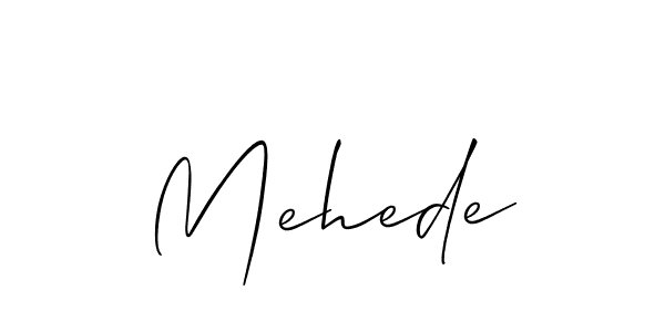 Mehede stylish signature style. Best Handwritten Sign (Allison_Script) for my name. Handwritten Signature Collection Ideas for my name Mehede. Mehede signature style 2 images and pictures png